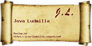 Jova Ludmilla névjegykártya